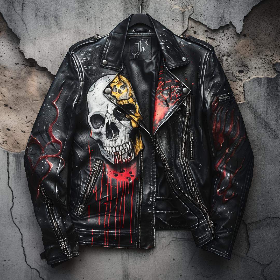 Redeemer' Leather Jacket Wearable Art Limited – EnVain